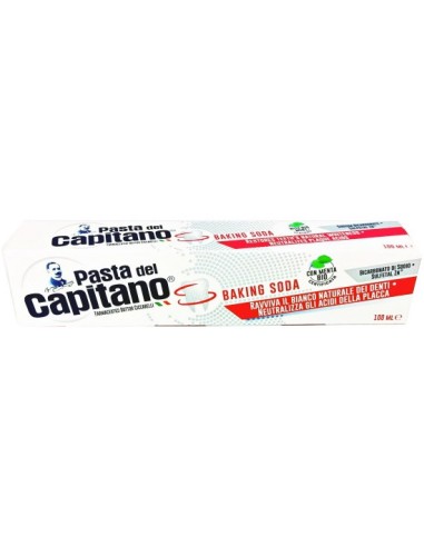 pasta del capitano dentifricio 100ml - baking soda - con bicarbonato: tuttocasashop.live: igiene e cura della persona