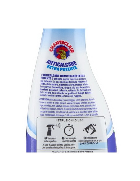 chanteclair anticalcare universale antigoccia - spray 625ml - antiruggine: tuttocasashop.live: pulizia e cura della casa