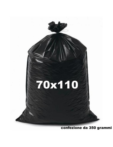 cheapy sacco rifiuti misura condominiale 70x110cm - 350g - neri - resistenti: tuttocasashop.live: pulizia e cura della casa