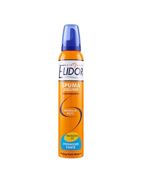 elidor spuma per capelli 200ml - modella ricci - fissaggio forte - filtro uv: tuttocasashop.live: igiene e cura della persona
