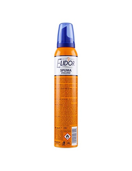 elidor spuma per capelli 200ml - modella ricci - fissaggio forte - filtro uv: tuttocasashop.live: igiene e cura della persona
