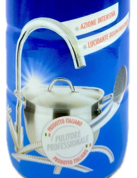 lucentiere inox - detergente multiuso anticalcare - 500ml - acciaio: tuttocasashop.live: pulizia e cura della casa