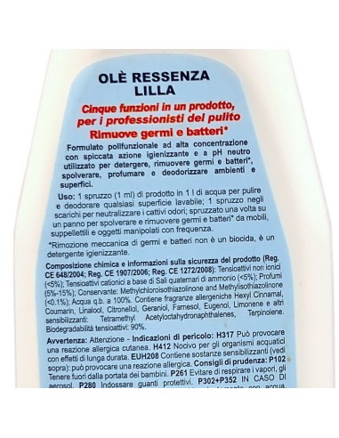 ole' oies ressenza deodorante multiuso igienizzante 750ml - lilla: tuttocasashop.live: pulizia e cura della casa