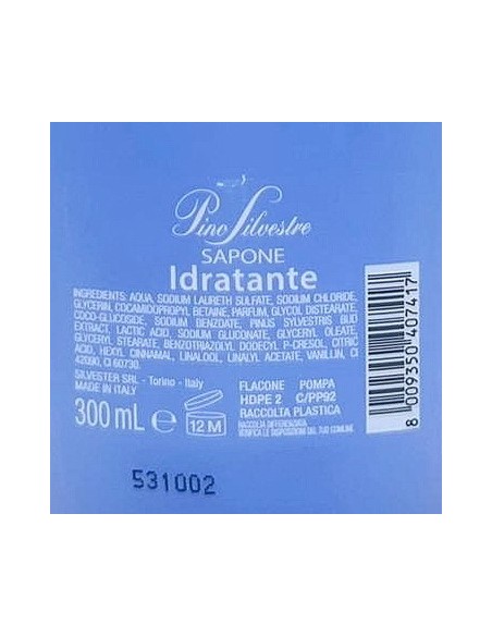 pino silvestre sapone liquido 300ml - gemme di pino: tuttocasashop.live: igiene e cura della persona