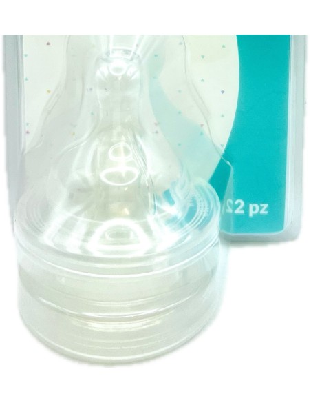 neobaby 2 tettarelle in silicone per biberon - foro pappa - 4m+: tuttocasashop.live: igiene e cura della persona