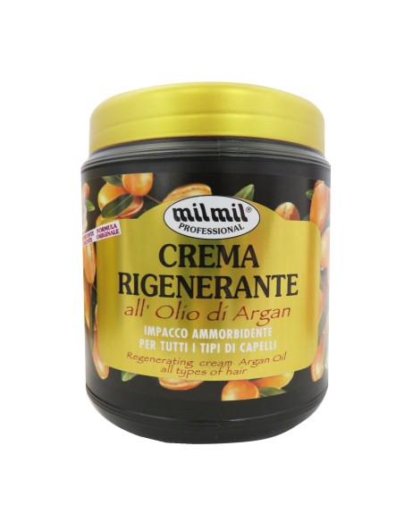 mil mil crema rigenerante per capelli - 1000ml - con argan: tuttocasashop.live: igiene e cura della persona