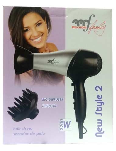 new style 2 phon asciugacapelli professionale 2000w - con diffusore grande: tuttocasashop.live: altro - bazar