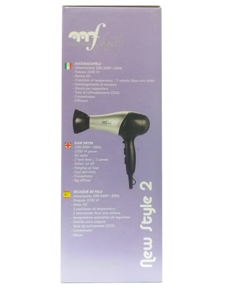 new style 2 phon asciugacapelli professionale 2000w - con diffusore grande: tuttocasashop.live: altro - bazar