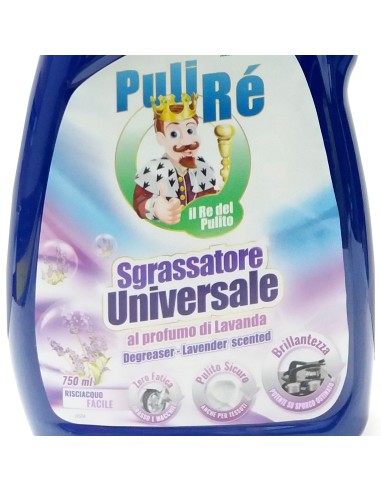 puli re sgrassatore universale spray - 750ml - al profumo di lavanda: tuttocasashop.live: pulizia e cura della casa
