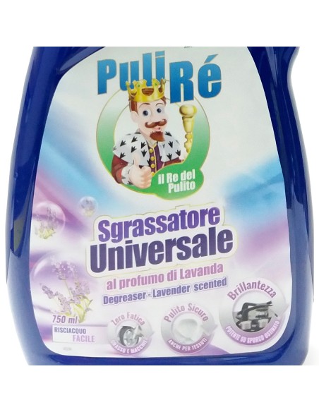 puli re sgrassatore universale spray - 750ml - al profumo di lavanda: tuttocasashop.live: pulizia e cura della casa