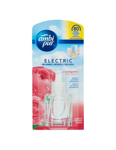 ambipur deodorante ambienti elettrico - 20ml 80 giorni ricarica - elegant: tuttocasashop.live: pulizia e cura della casa