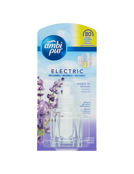 ambipur deodorante elettrico ricarica - 80 giorni - lavanda: tuttocasashop.live: pulizia e cura della casa