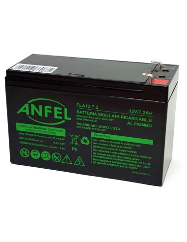 batteria ricaricabile al piombo 12v 7.2ah ermetica 15x65x94mm: tuttocasashop.live: altro - bazar
