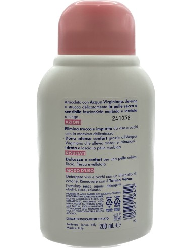 venus latte detergente per viso e occhi - 200ml - pelli secche e sensibili: tuttocasashop.live: igiene e cura della persona