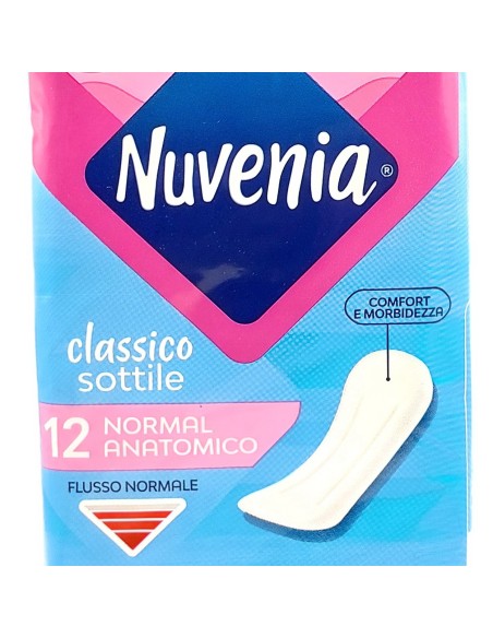 nuvenia classico - assorbenti sottili - 12 pezzi - anatomici: tuttocasashop.live: igiene e cura della persona