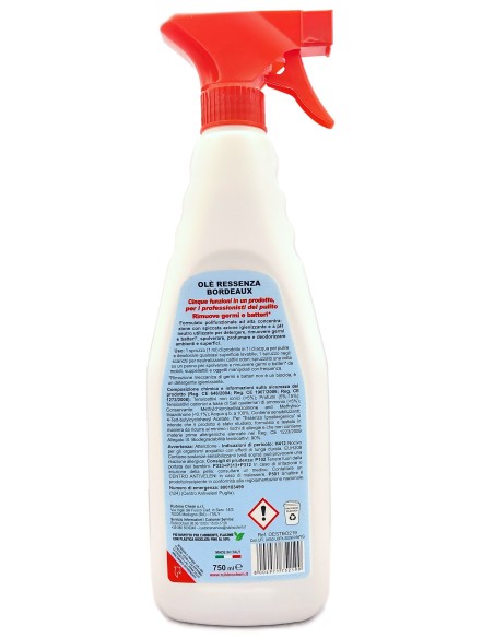 ole' oies ressenza deodorante multiuso igienizzante 750ml - bordeaux: tuttocasashop.live: pulizia e cura della casa