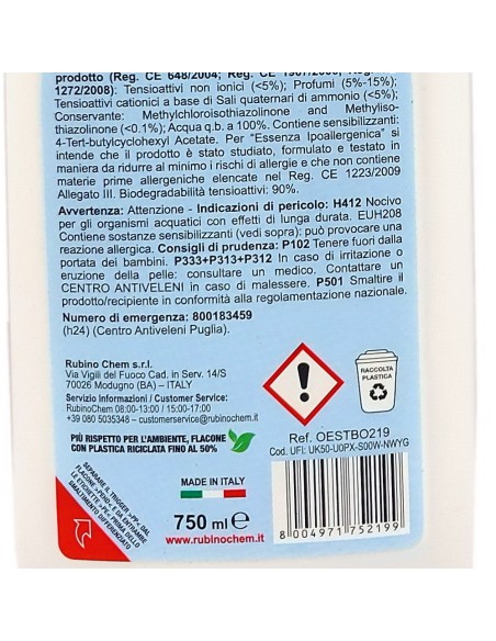 ole' oies ressenza deodorante multiuso igienizzante 750ml - bordeaux: tuttocasashop.live: pulizia e cura della casa