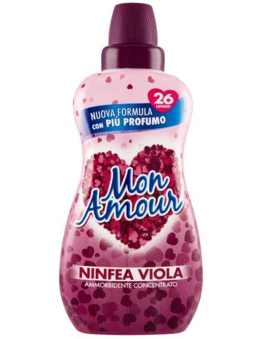 mon amour ammorbidente concentrato 26 lavaggi 650ml - ninfea viola: tuttocasashop.live: prodotti per bucato e tessuti