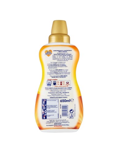 mon amour ammorbidente concentrato 26 lavaggi 650ml - oro & argan: tuttocasashop.live: prodotti per bucato e tessuti