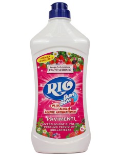 rio bumbum plus+ detergente pavimenti - 1 litro - frutti di bosco: tuttocasashop.live: pulizia e cura della casa