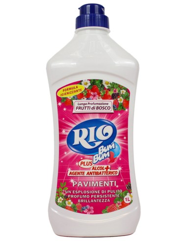 rio bumbum plus+ detergente pavimenti - 1 litro - frutti di bosco: tuttocasashop.live: pulizia e cura della casa