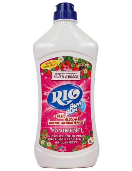 rio bumbum plus+ detergente pavimenti - 1 litro - frutti di bosco: tuttocasashop.live: pulizia e cura della casa