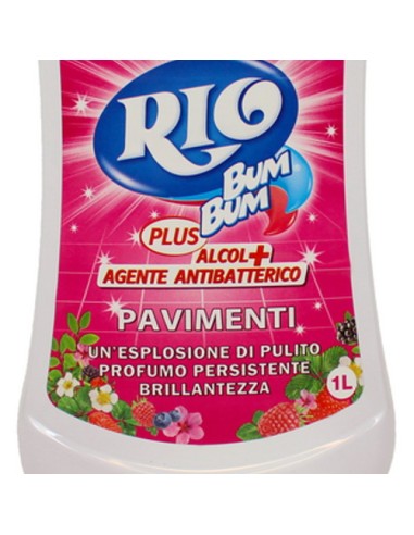 rio bumbum plus+ detergente pavimenti - 1 litro - frutti di bosco: tuttocasashop.live: pulizia e cura della casa