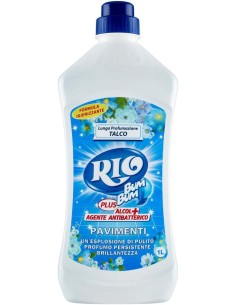 rio bumbum plus+ detergente pavimenti - 1 litro - talco: tuttocasashop.live: pulizia e cura della casa