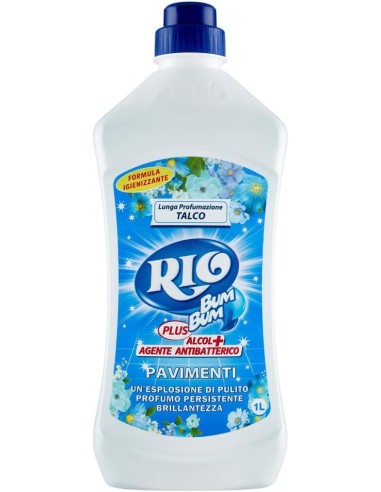 rio bumbum plus+ detergente pavimenti - 1 litro - talco: tuttocasashop.live: pulizia e cura della casa