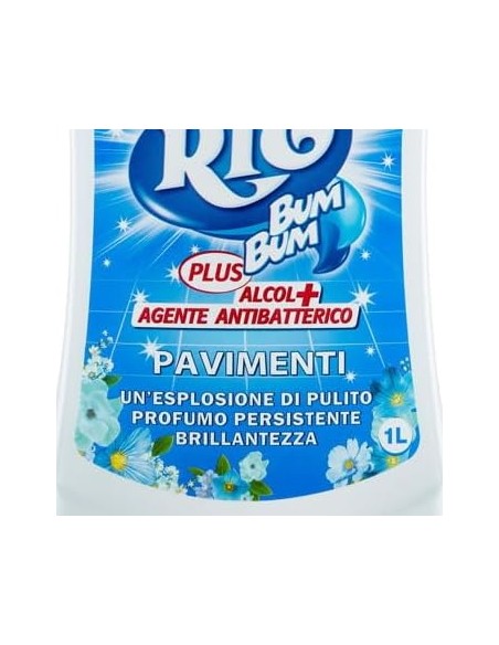 rio bumbum plus+ detergente pavimenti - 1 litro - talco: tuttocasashop.live: pulizia e cura della casa