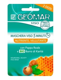 geomar maschera viso - 2 x 7.5ml - nutriente vellutante pappa reale e karite: tuttocasashop.live: igiene e cura della persona