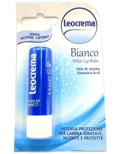 leocrema stick labbra 5.5ml - bianco - senza glutine lattosio parabeni: tuttocasashop.live: igiene e cura della persona