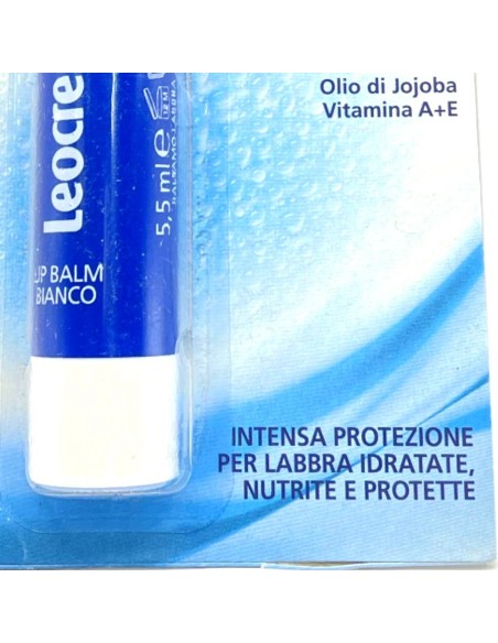 leocrema stick labbra 5.5ml - bianco - senza glutine lattosio parabeni: tuttocasashop.live: igiene e cura della persona