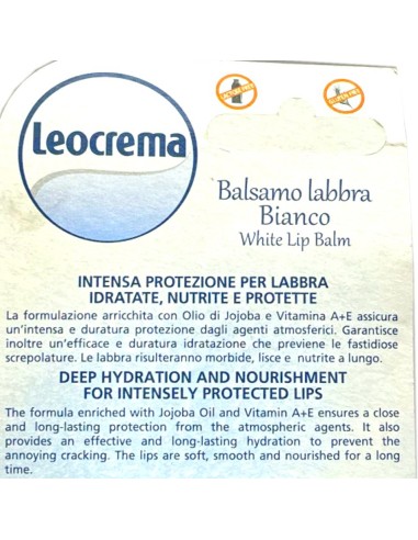 leocrema stick labbra 5.5ml - bianco - senza glutine lattosio parabeni: tuttocasashop.live: igiene e cura della persona