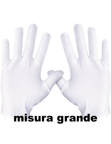 fatigati guanti in cotone bianchi - misura grande: tuttocasashop.live: pulizia e cura della casa