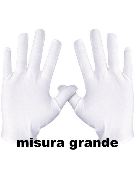 fatigati guanti in cotone bianchi - misura grande: tuttocasashop.live: pulizia e cura della casa