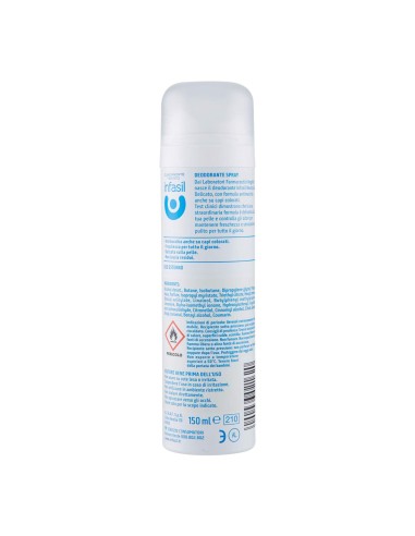 infasil deodorante spray - 150ml - extra delicato - antimacchia: tuttocasashop.live: igiene e cura della persona