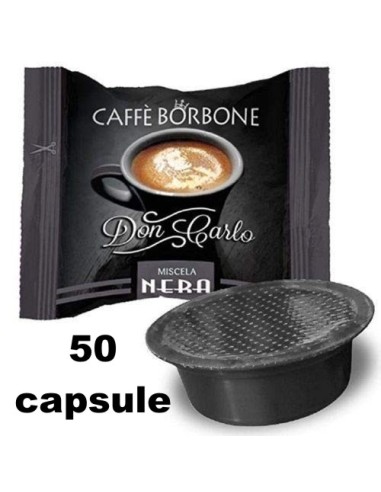 borbone don carlo caffe' 50 capsule compatibili a modo mio - miscela nera: tuttocasashop.live: altro - bazar