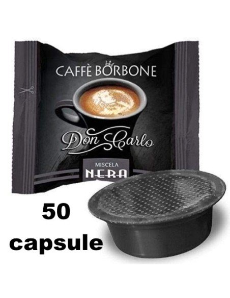 borbone don carlo caffe' 50 capsule compatibili a modo mio - miscela nera: tuttocasashop.live: altro - bazar