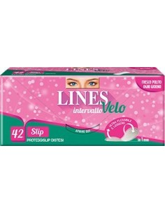lines intervallo velo proteggislip distesi - 42 pezzi - salvaslip: tuttocasashop.live: igiene e cura della persona