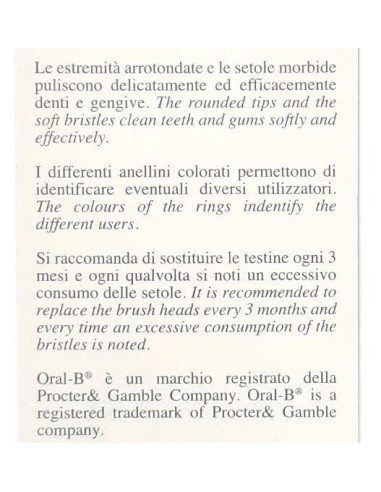 pasta del capitano - 4 testine ricambio per spazzolino elettrico - inn-90801: tuttocasashop.live: igiene e cura della persona