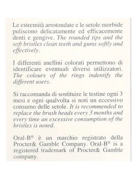 pasta del capitano - 4 testine ricambio per spazzolino elettrico - inn-90801: tuttocasashop.live: igiene e cura della persona