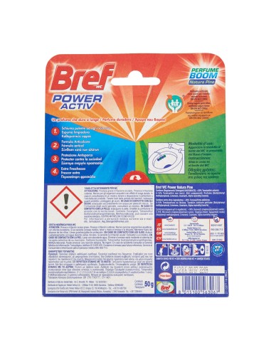 bref wc power activ - tavoletta wc deodorante 4 funzioni - 50g - ocean: tuttocasashop.live: pulizia e cura della casa