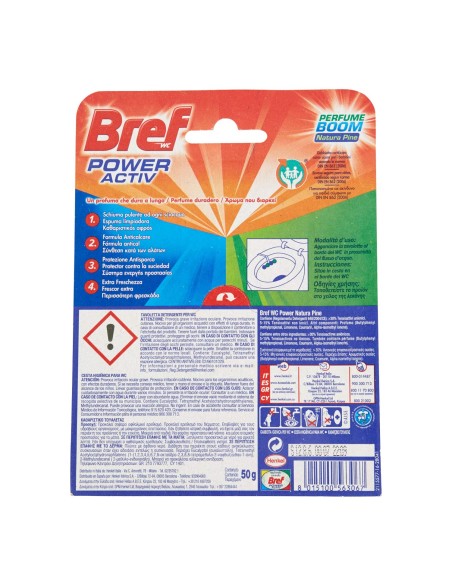 bref wc power activ - tavoletta wc deodorante 4 funzioni - 50g - ocean: tuttocasashop.live: pulizia e cura della casa