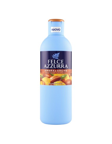 felce azzurra bagnoschiuma 650ml - ambra & argan - essenza di nutrimento: tuttocasashop.live: igiene e cura della persona