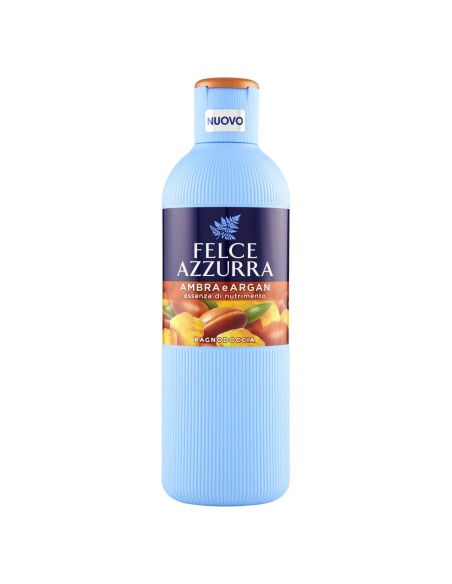 felce azzurra bagnoschiuma 650ml - ambra & argan - essenza di nutrimento: tuttocasashop.live: igiene e cura della persona