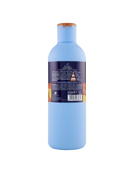 felce azzurra bagnoschiuma 650ml - ambra & argan - essenza di nutrimento: tuttocasashop.live: igiene e cura della persona