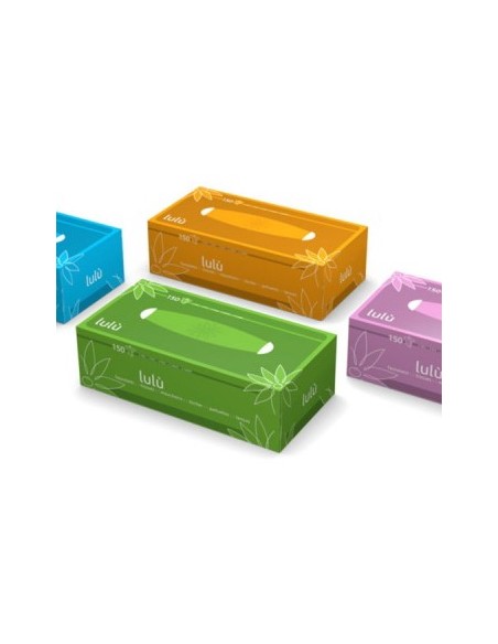 lulu' veline - 150 fazzolettini di carta - pratico box dispenser colorato: tuttocasashop.live: carta & monouso