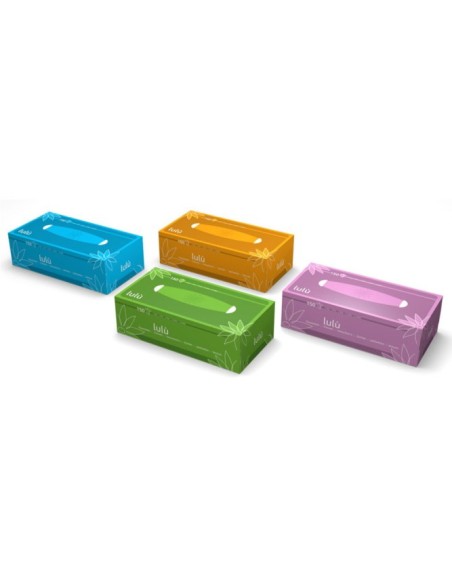 lulu' veline - 150 fazzolettini di carta - pratico box dispenser colorato: tuttocasashop.live: carta & monouso