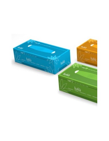lulu' veline - 150 fazzolettini di carta - pratico box dispenser colorato: tuttocasashop.live: carta & monouso